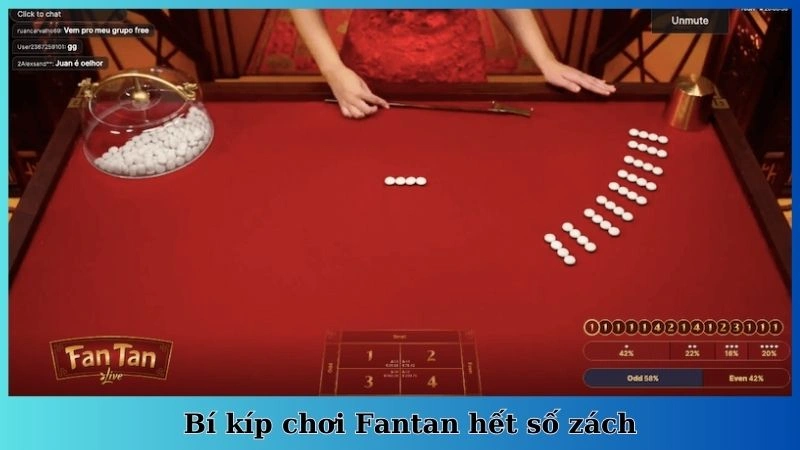 Bí kíp chơi Fantan hết số zách